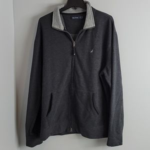 Nautica Gray Men's Zip Sweat Jacket XL